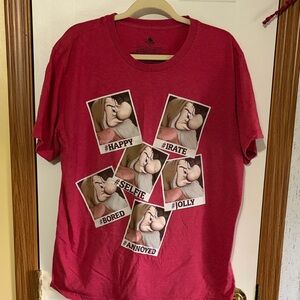 Disney Red T-Shirt with Iconic Logo